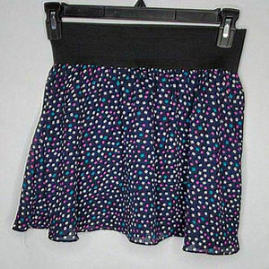 Heritage 1981 Navy Blue Confetti Short Skirt S